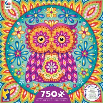 Ceaco - Owl Mandala - 750 Stukjes Nieuw - 2