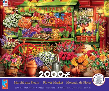 Ceaco - Flower Market - 2000 Stukjes Nieuw - 2