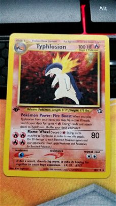 Typhlosion  18/111 Holo 1 ste editie Neo Genesis  gebruikt