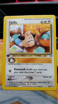 Cleffa 20/111 Rare 1 ste editie Neo Genesis licht-gebruikt - 1