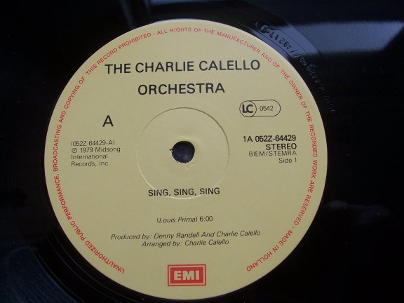 THE CHARIE CALELLO ORCHESTRA SING SING SING - Afbeelding 3