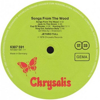 LP- Jethro Tull - Songs from the wood - 2