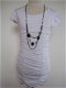 witte tuniek met ketting in mt 146/152 - 1 - Thumbnail