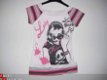 Stoere Franse top in Hard Roze in mt 134/140 - 1 - Thumbnail