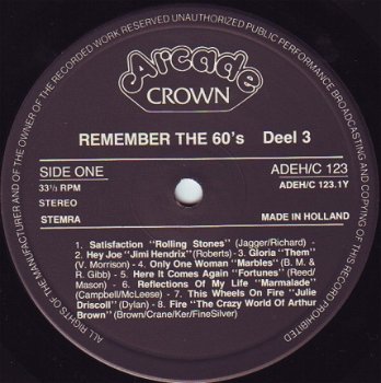 2-LP - REMEMBER THE 60's - volume 3 - 2