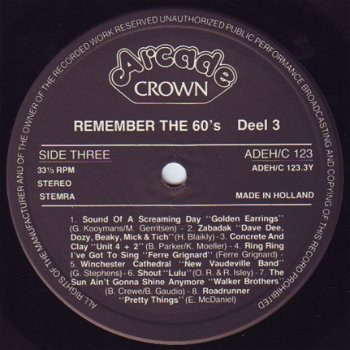 2-LP - REMEMBER THE 60's - volume 3 - 4