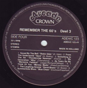 2-LP - REMEMBER THE 60's - volume 3 - 5