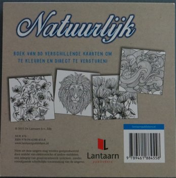 ANSICHTKAARTEN 16cm x 16cm --- NATUURLIJK --- Boek van 30 kaarten - 7