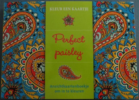 ANSICHTKAARTEN 16,5cm x 12cm --- Kleur een kaartje --- PERFECT PAISLEY - 1