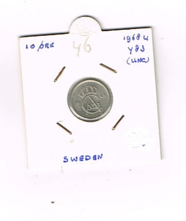 10 0re 1968 Y 83 Zweden (46) - nr. 1