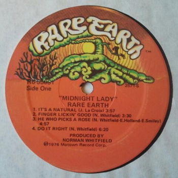 LP - Rare Earth - Midnight Lady - 2