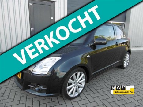 Suzuki Swift - 1.6 Sport 125PK Zwart Airco Navigatie - 1