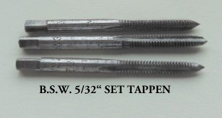 Set van 3 stuks handtappen BSW 7/32