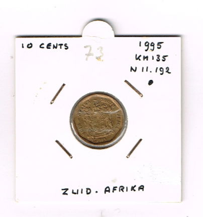 10 cent km 135 N 11.192 zuid afrika (nr 73) - nr. 1