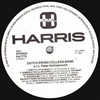 LP - Harris presenteert open huis met de Dutch Swing College Band - 2
