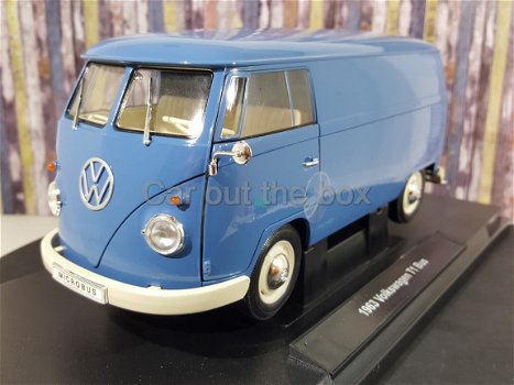 VW T1 blauw 1:18 Welly - 2