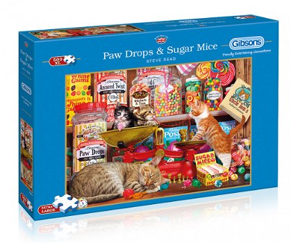 Gibsons - Paw Drops & Sugar Mice - 500 XL Stukjes Nieuw - 2