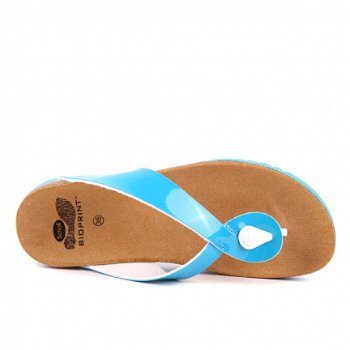 Scholl Kenna dames slippers wit of turquoise NIEUW - 5