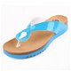 Scholl Kenna dames slippers wit of turquoise NIEUW - 2 - Thumbnail