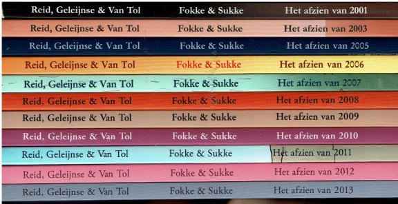 11 x Fokke & Sukke - Het afzien van 2001 2003 2005 t/m 2013 - 0