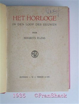 [1935] Het horloge, Elzas, W.J. Thieme Cie. - 2