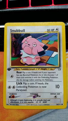 Snubbull  74/111 common 1 ste editie Neo Genesis  nearmint