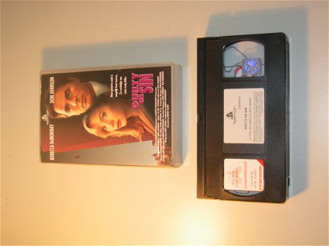 VHS Guilty As Sin - Rebecca DeMornay & Don Johnson - 1