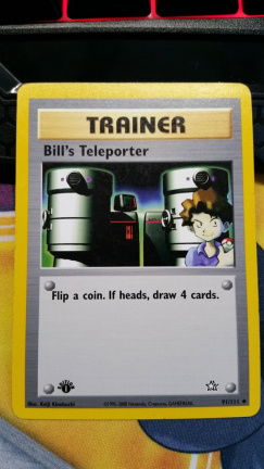 Bill's Teleporter 91/111 rare 1 ste editie Neo Genesis nearmint - nr. 1