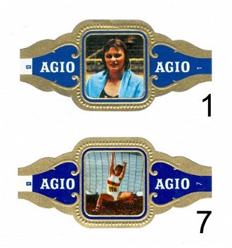 Agio - Serie Olympische Spelen München 1972 Atleten (blauw 1-24) - 1