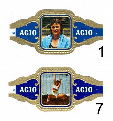 Agio - Serie Olympische Spelen München 1972 Atleten (blauw 1-24)