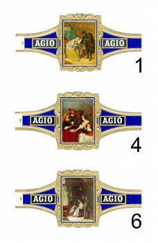 Agio - Serie Oudhollandse binnenhuisjes (blauw 1-24) - 1