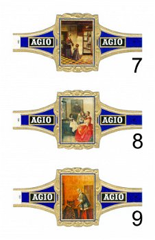 Agio - Serie Oudhollandse binnenhuisjes (blauw 1-24) - 2