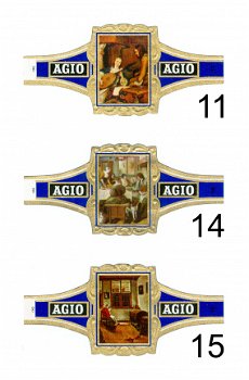 Agio - Serie Oudhollandse binnenhuisjes (blauw 1-24) - 3