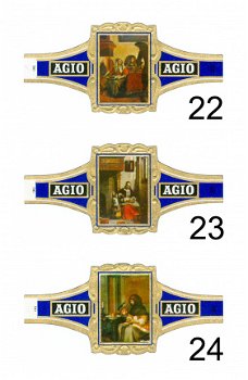 Agio - Serie Oudhollandse binnenhuisjes (blauw 1-24) - 5