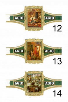 Agio - Serie Oudhollandse binnenhuisjes (groen 1-24) - 4