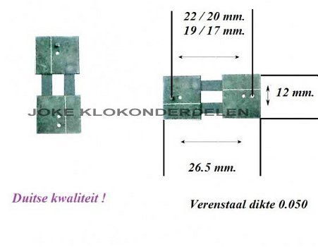 = Slingerveer staande klok = alpacca = 33380 - 0