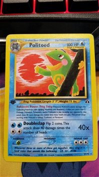 Politoed 27/75 Rare 1st Edition Neo Discovery Gebruikt - 1