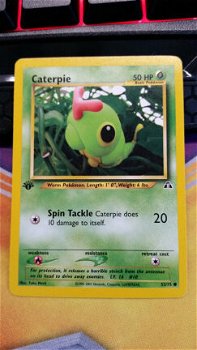 Caterpie 53/75 Common 1st Edition Neo Discovery Nearmint - 1