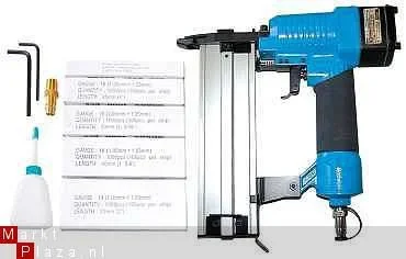 Pneumatische spijkermachine in handige koffer + spijkers - 1