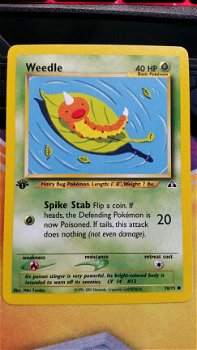 Weedle 70/75 Common 1st Edition Neo Discovery Nearmint - 1