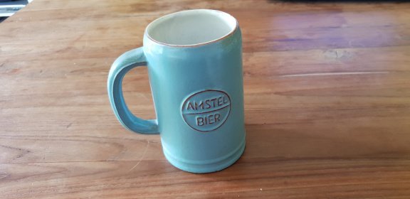 Stenen bierpul van Amstel bier - 1