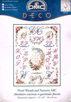 KOOPJE DMC BORDUURPAKKET, FLORAL WREATH and FESTOONS ABC BK884 - nr. 1