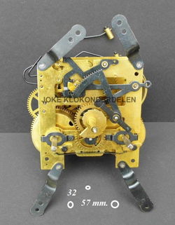=== Pendule uurwerk = gebruikt === 37108