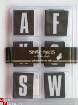 OPRUIMING: spare part fabric tabs black - 1