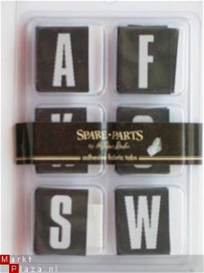 OPRUIMING: spare part fabric tabs black