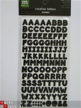 making memories creative letters chunky black - 1
