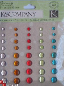 K&Company christmas cheer adhesive gems