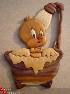 Walt Disney Mickey Mouse en Tweety wandhanger en blikken