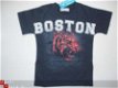 stoer donkerblauw boston shirt in maat 98/104 AFGEPRIJSD - 1 - Thumbnail