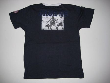 jongensshirt met print in donkerblauw in mt 158/164 - 2